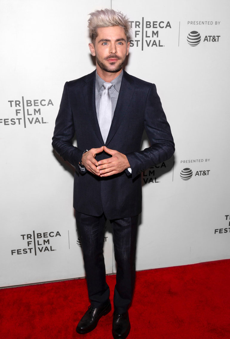 May 02, 2019: Zac Efron attends premiere of Extremely Wicked, Shockingly Evil and Vile movie during Tribeca Film Festivall at BMCC Thea