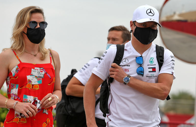 Valtteri Bottas ja Tiffany Cromwell