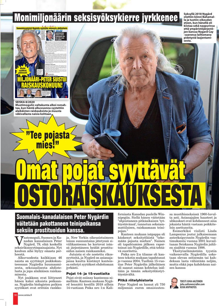 SEISKA 37/2020 Peterin omat pojat todistivat isäänsä vastaan ja sanoivat hänen palkanneen prostituoidun raiskaamaan heidät.