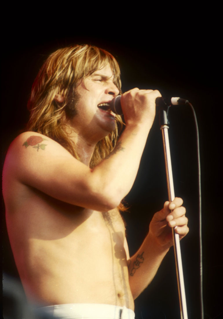 OZZY OSBOURNE PERFORMING PORT VALE, BRITAIN - AUG 1981