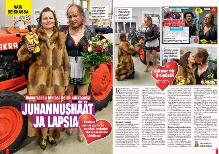 SEISKA 51/2020 Markuksen ja Heidin hääsuunnitelmista kerrottiin Seiskassa joulun alla.