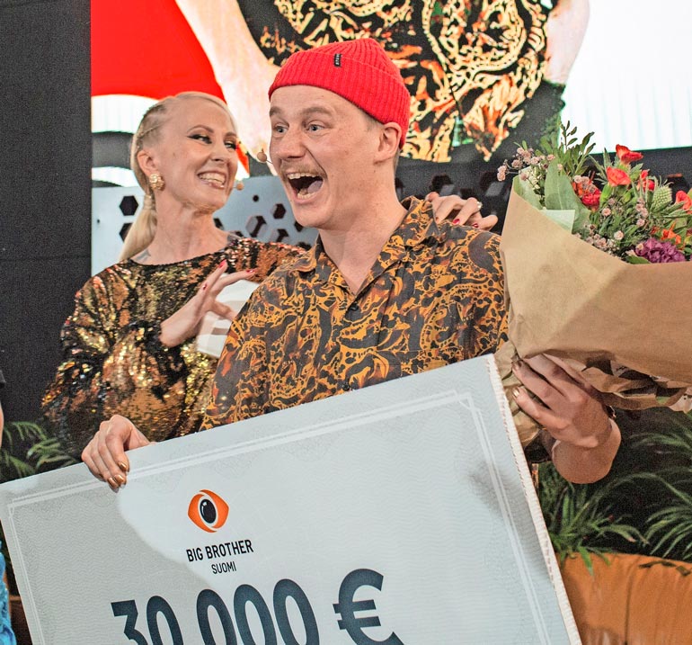 Kristian voitti Big Brotherista 30 000 euroa syksyllä 2019.