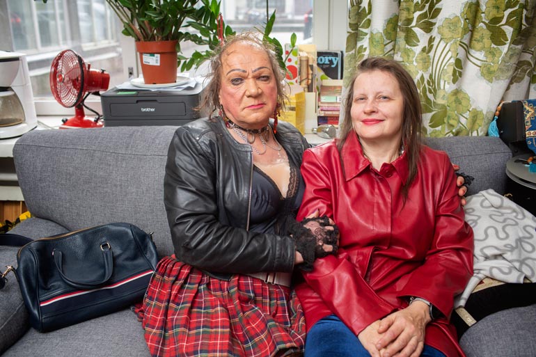 Markus ja Heidi poseerasivat yhdessä levytysstudiossa viime marraskuussa.