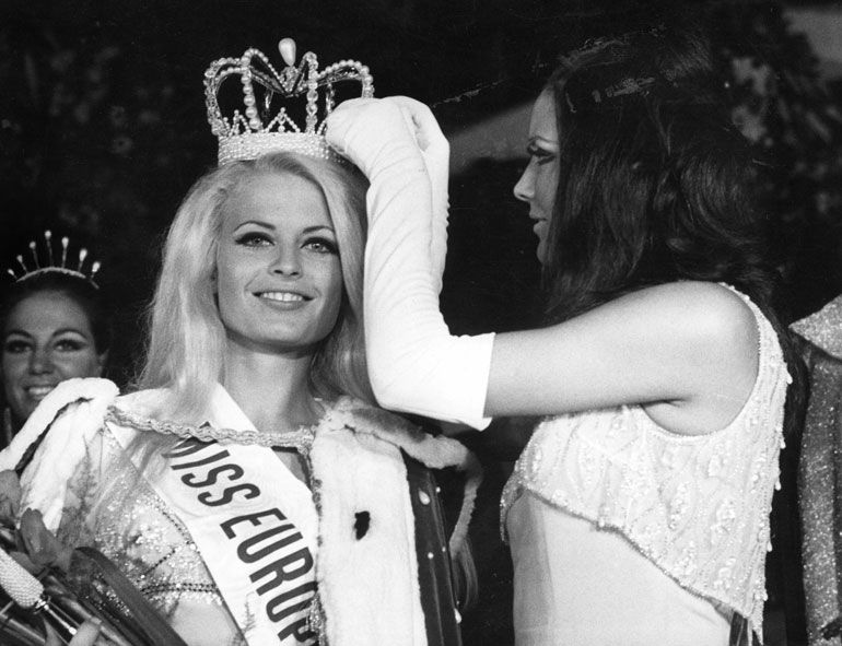 Leena Brusiin kruunattiin Miss Euroopaksi vuonna 1968.