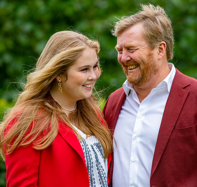 Kuningas Willem-Alexander ja kruununprinsessa Amalia