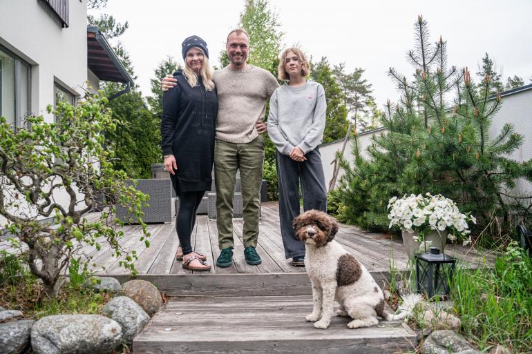Artti, Maarit ja tytär