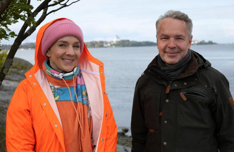 Pekka Haaviston luona vierailu päättää tämän syksyn Yökylässä Maria Veitola -kauden.