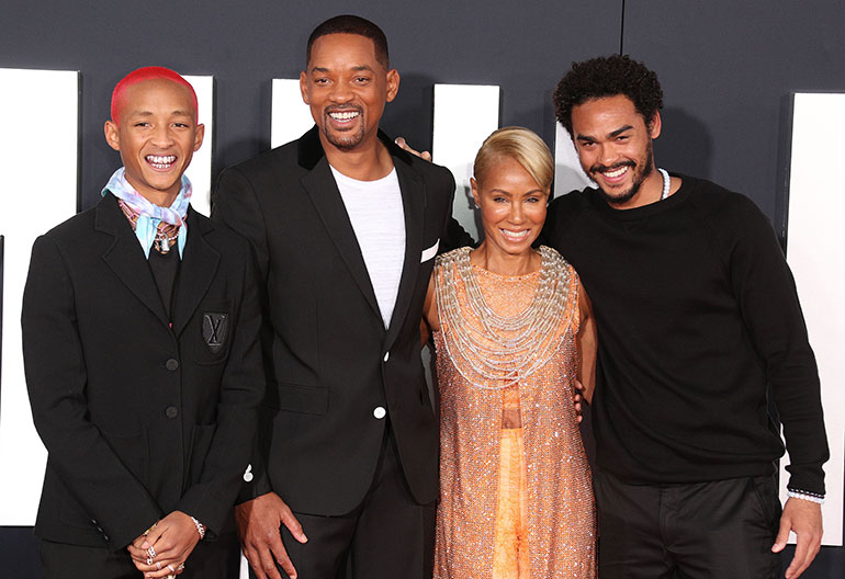Will Smith, Jada Pinkett Smith, Jaden ja Trey Smith