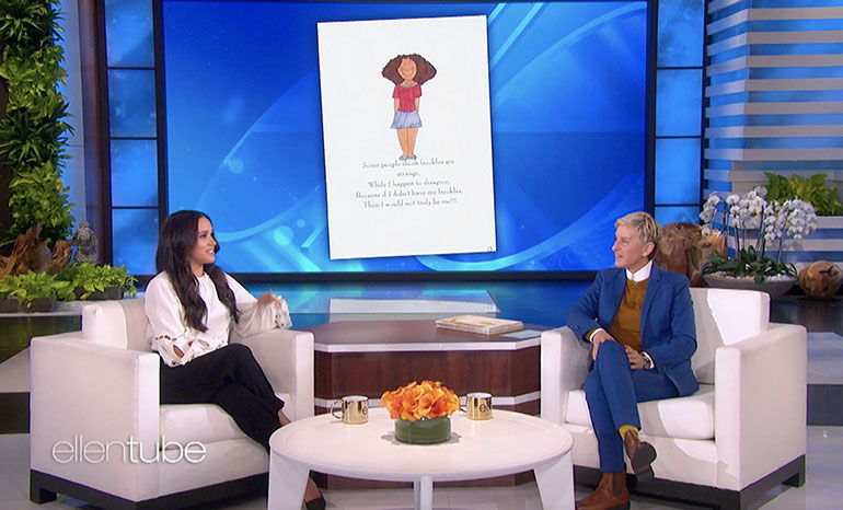 Sussexin herttuatar Meghan ja Ellen DeGeneres