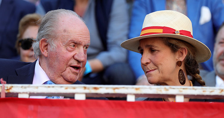 Emerituskuningas Juan Carlos ja prinsessa Elena