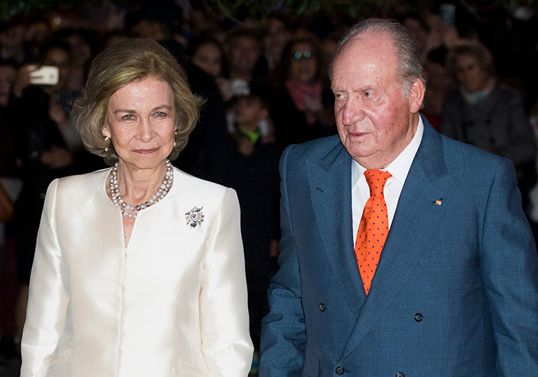 Espanjan entinen hallitsijapari Juan Carlos ja Sofia