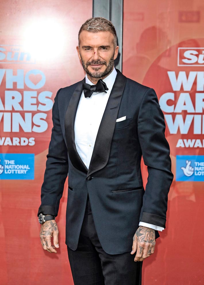 David Beckham, 46, joutuu härkien tavoin puolustamaan reviiriään.