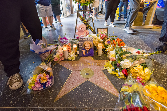 Betty white tähti Hollywood Walk of Famelle