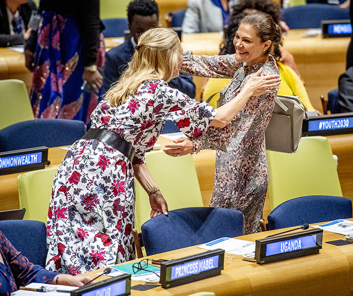 Hollannin prinsessa Mabel ja Ruotsin kruununprinsessa Victoria