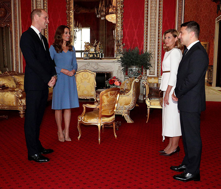 Cambridgen herttuapari William ja Catherine sekä Volodymyr ja Olena Zelenskyi