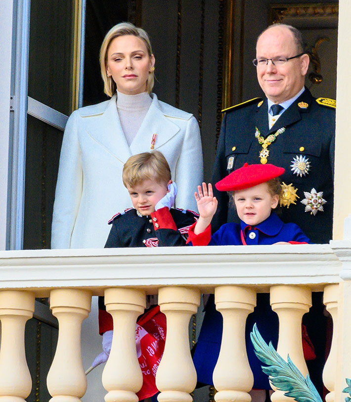 Monacon ruhtinas Albert, prinssi Jacques ja prinsessa Gabriella