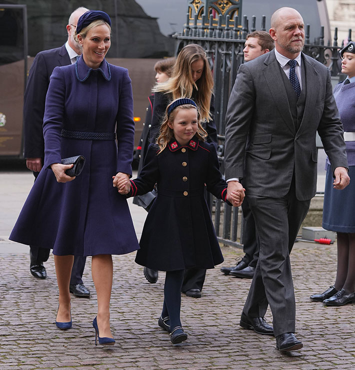 Zara, Mike ja Mia Tindall
