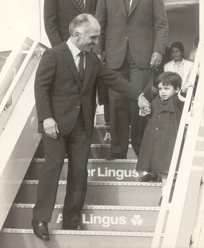 Jordanian kuningas Hussein ja prinssi Hamzah