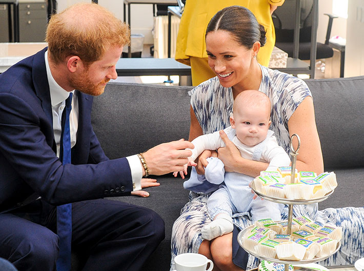 Sussexin herttuapari Harry ja Meghan sekä Archie