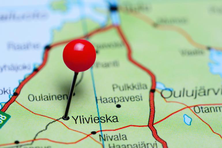 Siinä se on kartalla, Ylivieska. Kohukaunotar Sofia Belórfin rakas kotikaupunki.