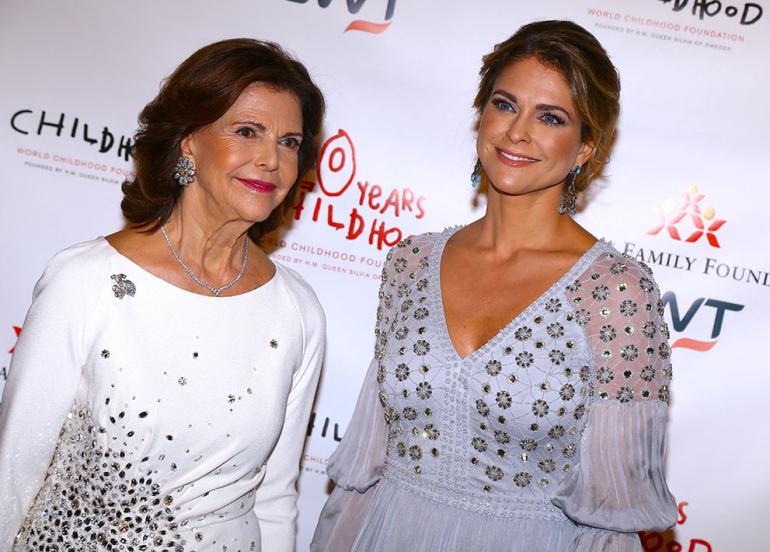 Ruotsin kuningatar Silvia ja prinsessa Madeleine