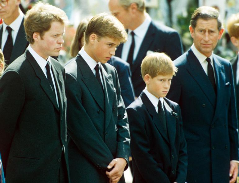 Charles Spencer, prinssit William, Harry ja Charles
