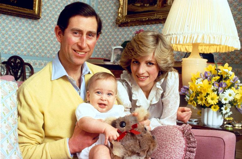 Walesin prinssipari Charles ja Diana sekä prinssi William