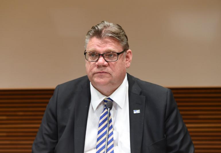 Timo Soini eduskunnassa