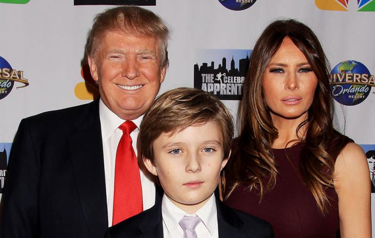 Donald, Melania ja Barron Trumpin Floridan-koti