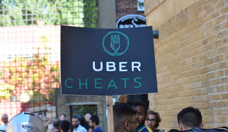 Uber joutui avioparin riidan keskiöön.