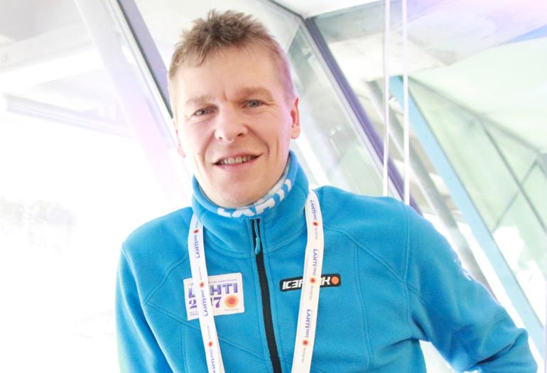 Toni Nieminen Lahden MM-kisoissa.