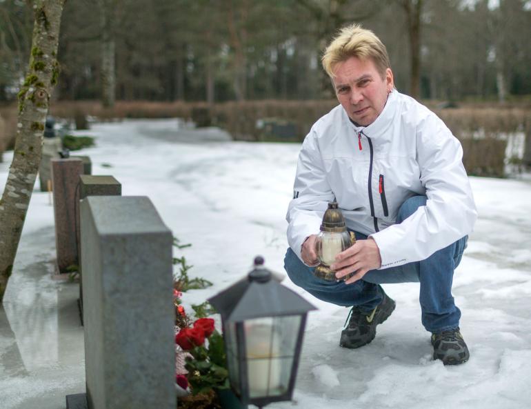 Kolarinsa kihlattunsa menettänyt turkulainen Jari Jantunen.