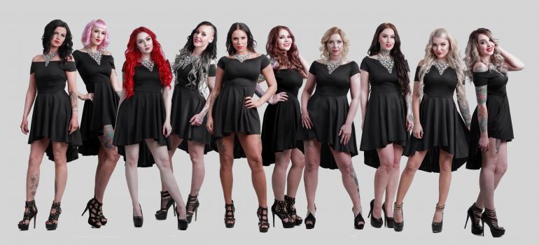 Miss Rock -finalistien promokuva