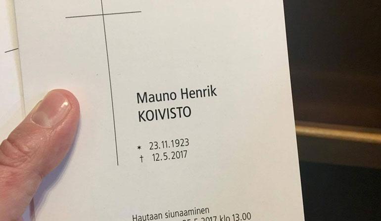 Mauno Koivisto moka