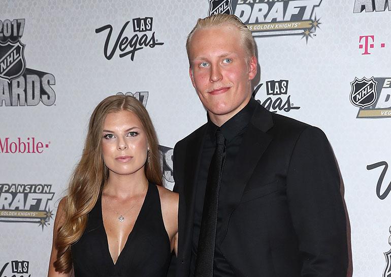 Sanna-Mari Kiukas ja Patrik Laine