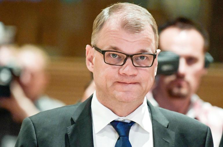 Suomen pääministeri Juha Sipilä.