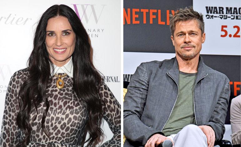 Demi Moore himoitsee Brad Pittiä.