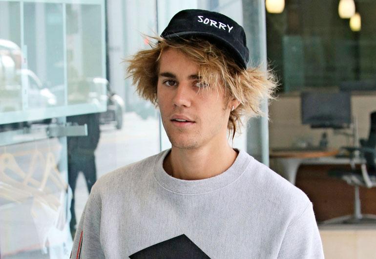Justin Bieber törttöili liikenteessä.