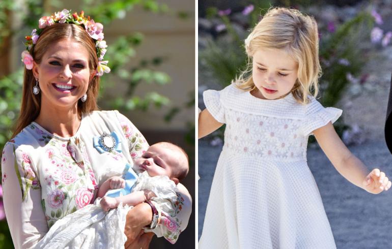 Ruotsin prinsessa Madeleine, prinsessa Adrienne ja prinsessa Leonore