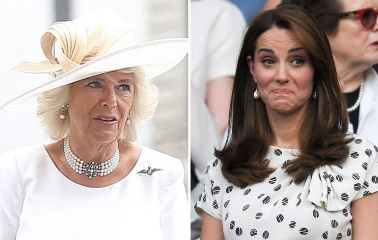 Cornwallin herttuatar Camilla ja Cambridgen herttuatar Catherine