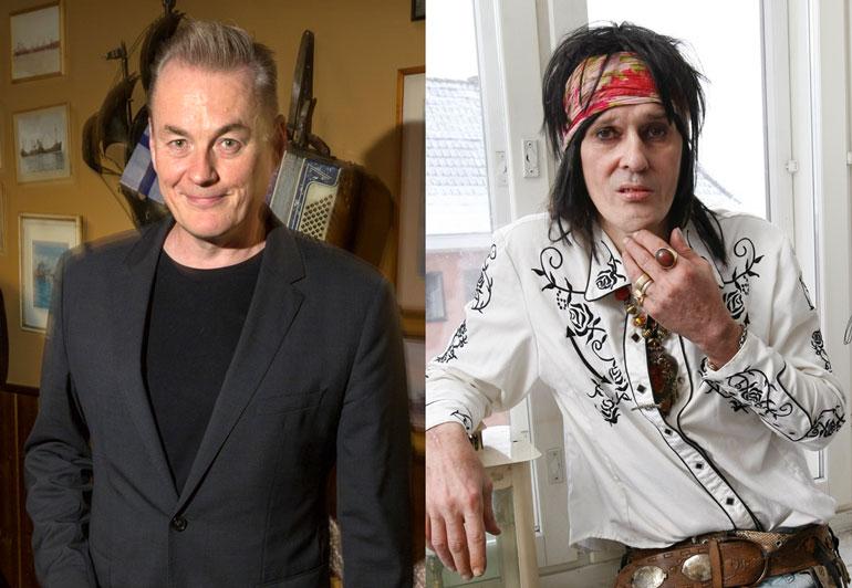 Arto Nyberg ja Andy McCoy poistuivat yhdessä kirjamessuilta.