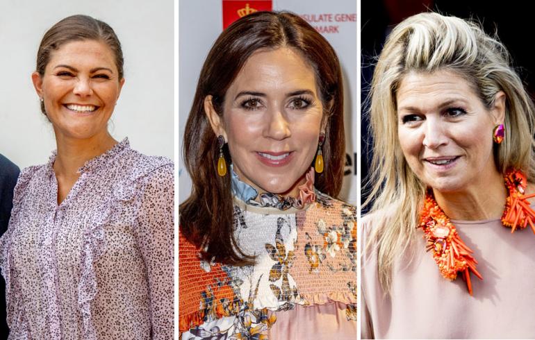 Ruotsin kruununprinsessa Victoria, Tanskan kruununprinsessa Mary ja Hollannin kuningatar Maxima