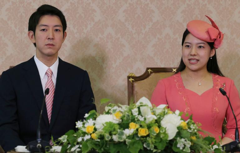 Japanin prinsessa Ayako ja Kei Moriya