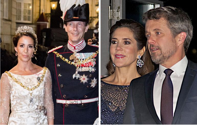 Tanskan prinssipari Joachim ja Marie sekä kruununprinssipari Frederik ja Mary