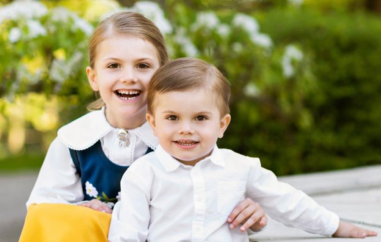 Ruotsin prinsessa Estelle ja prinssi Oscar
