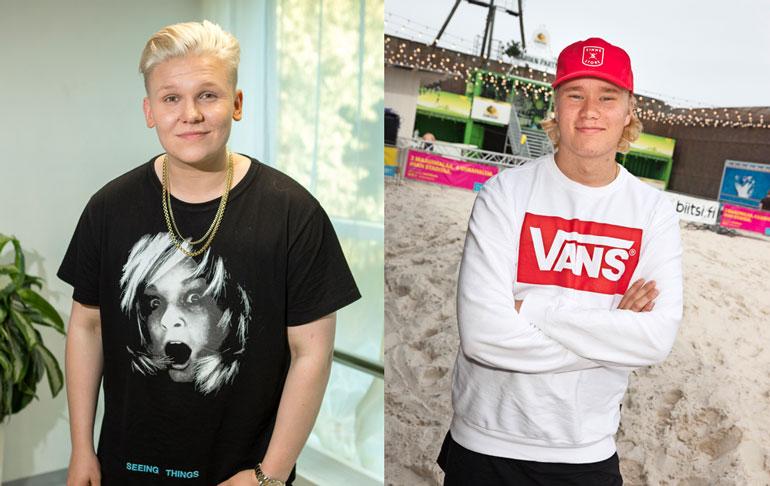 Arttu Lindeman ja Jaakko Parkkali lounastivat Lahdessa.