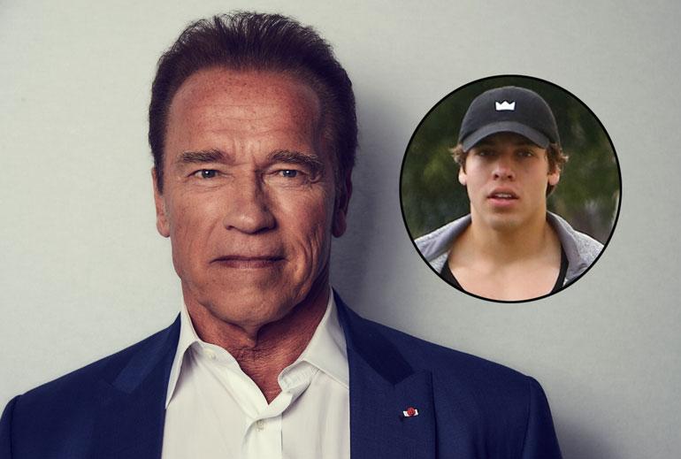 Arnold Schwarzeneggerin poika viihtyy kuntosalilla.