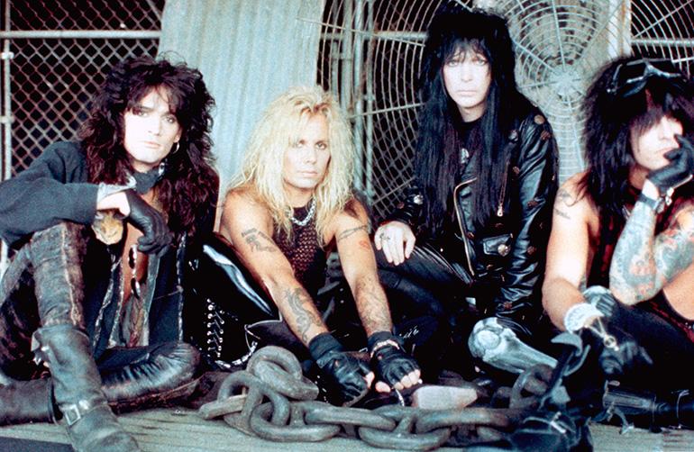 Mötley Crüe- yhtye näytti näin rajulta 1980-luvulla.