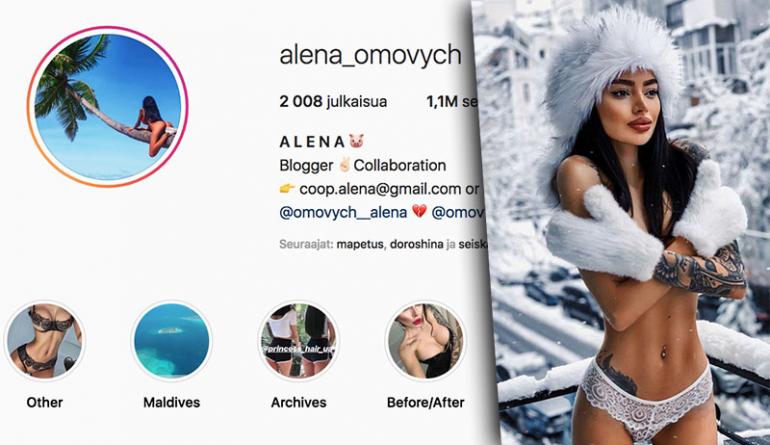 Alena Omovych Instagram