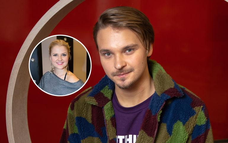 Roope Salminen ja Helmi-Leena Nummela kuhertelivat huvipuistossa.